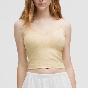 Lululemon Buttercream Tank Top (has matching cardigan also available)